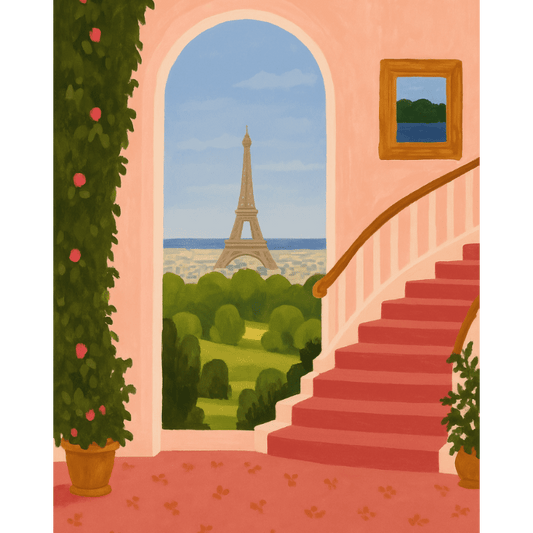 Morning at Montparnasse | Paint by Number-Paint by numbers