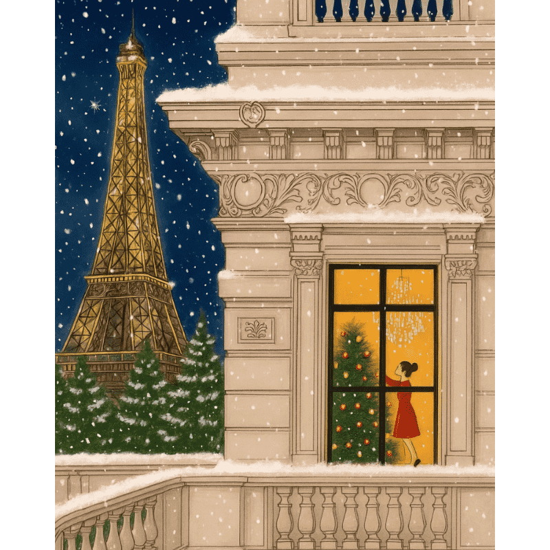 Parisian Eve | Paint by Number-Paint by numbers