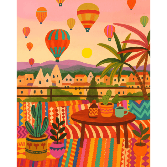 Vivid Cappadocia | Paint by Number-Paint by numbers