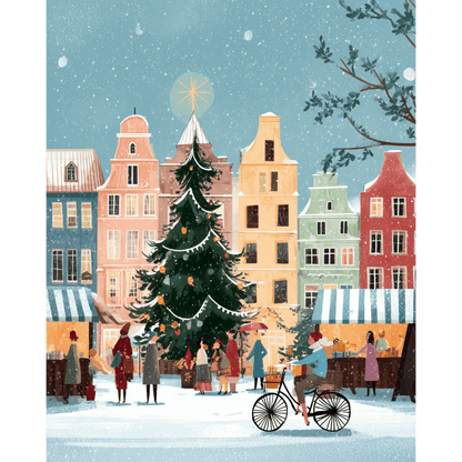 European winter | Paint by Number-Paint by numbers