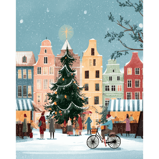 European winter | Paint by Number-Paint by numbers