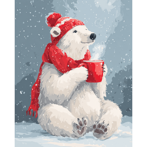 Cute polar bear | Paint by Number