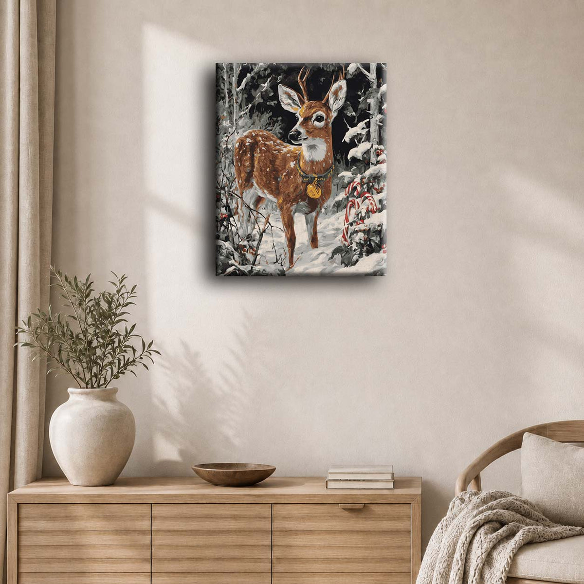 Ekte Rudolf | Maleri etter tall