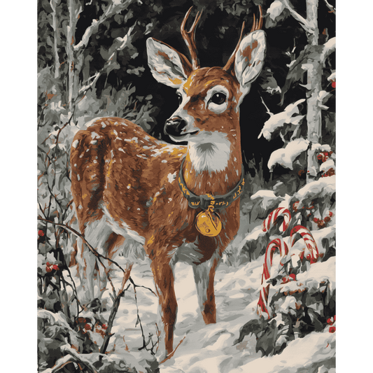 Real Rudolf | Paint by Number-Paint by numbers