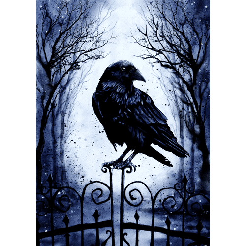 Dead inside Crow - By Tiny Tami | Paint by Number