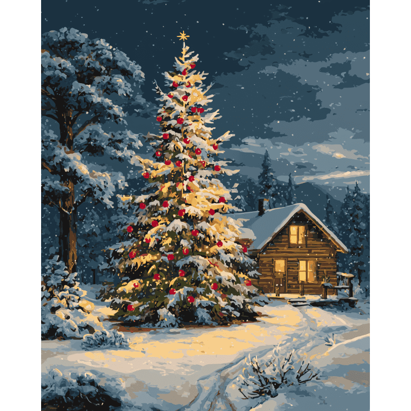 Silent Night | Paint by Number-Paint by numbers