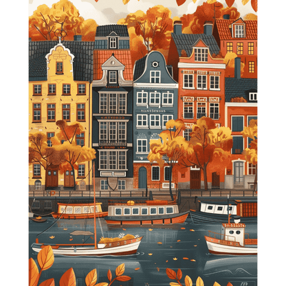 Nordic Autumn | Paint by Number-Paint by numbers