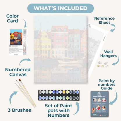 Colorful Copenhagen | Paint by Number