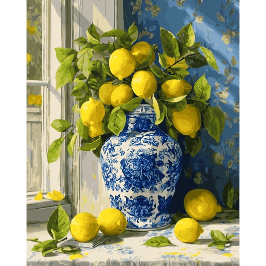 Lemon bouquet | Paint by Number-Paint by numbers