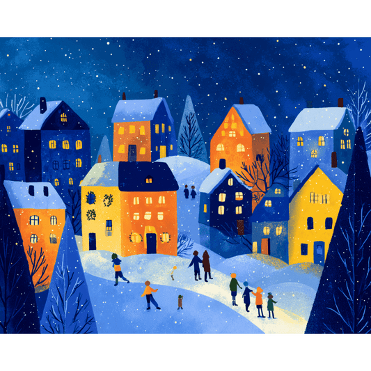 Twinkle town | Paint by Number-Paint by numbers