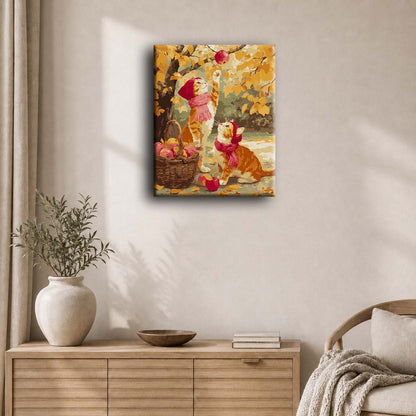 Epleplukking | Maleri etter tall