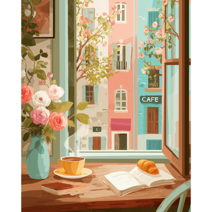 A writer's morning | Paint by Number-Paint by numbers