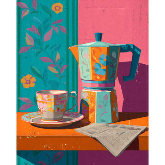 Café à la Couleur | Numeromaalaus - Numeromaalaus
