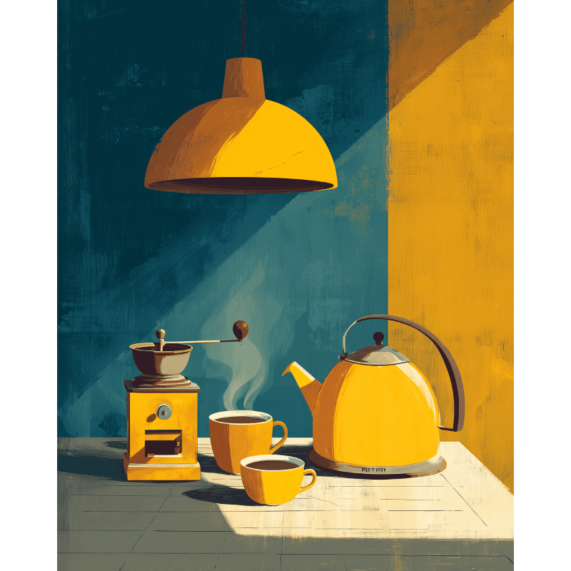 Geometry of yellow | Paint by Number- Paint by Numbers