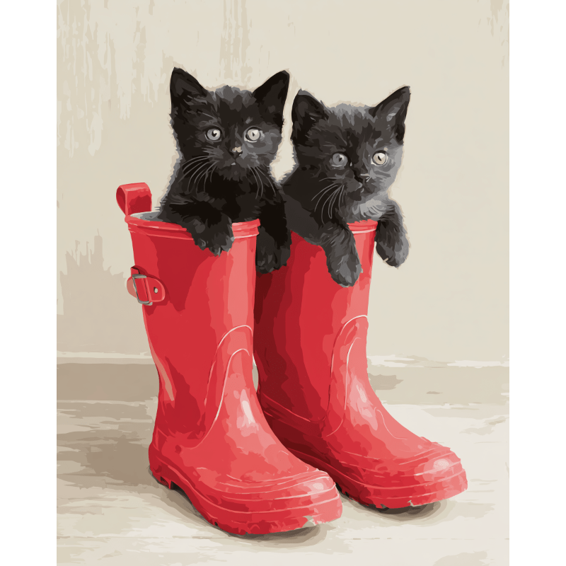 Pair of cuteness | Paint by Number-Paint by numbers