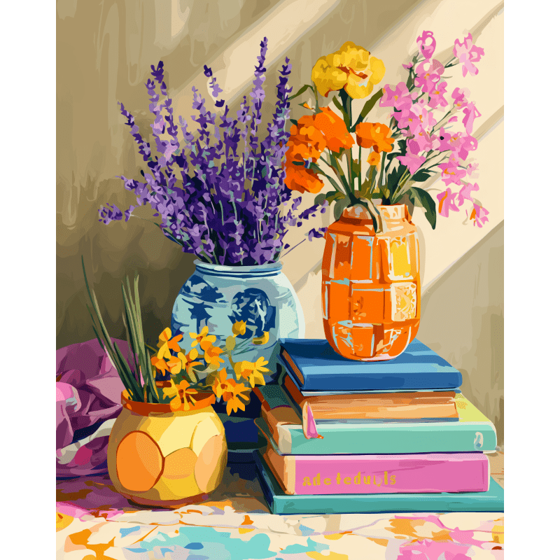 Floral Composition | Paint by Number- Paint by Numbers