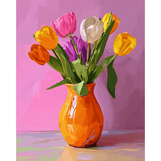 Tulip radiance | Paint by Number- Paint by Numbers