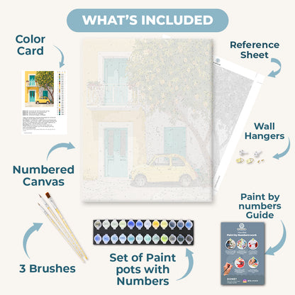 Mediterranean entrance | Paint by Number