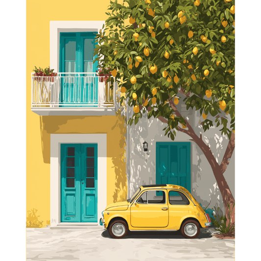 Mediterranean entrance | Paint by Number- Paint by Numbers