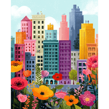 Metropolitan bloom | Paint by Number- Paint by Numbers