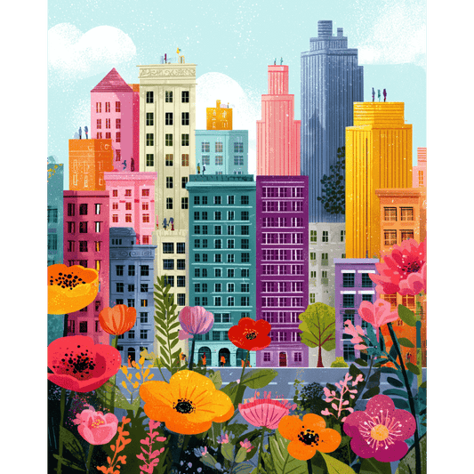 Metropolitan bloom | Paint by Number- Paint by Numbers
