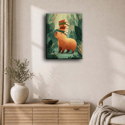 The Bookish Capybara | Paint by Number