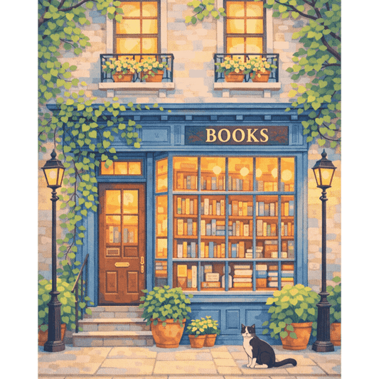 Secret bookstore | Paint by Number- Paint by Numbers