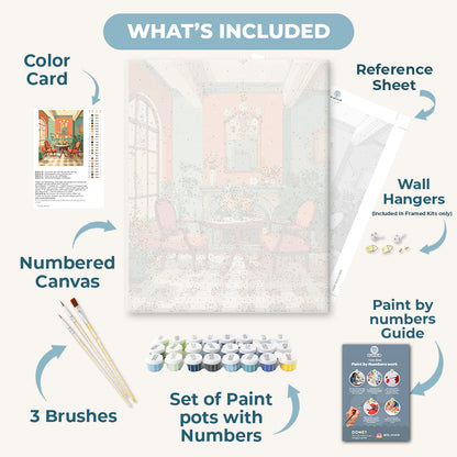 Room in orange | Paint by Number