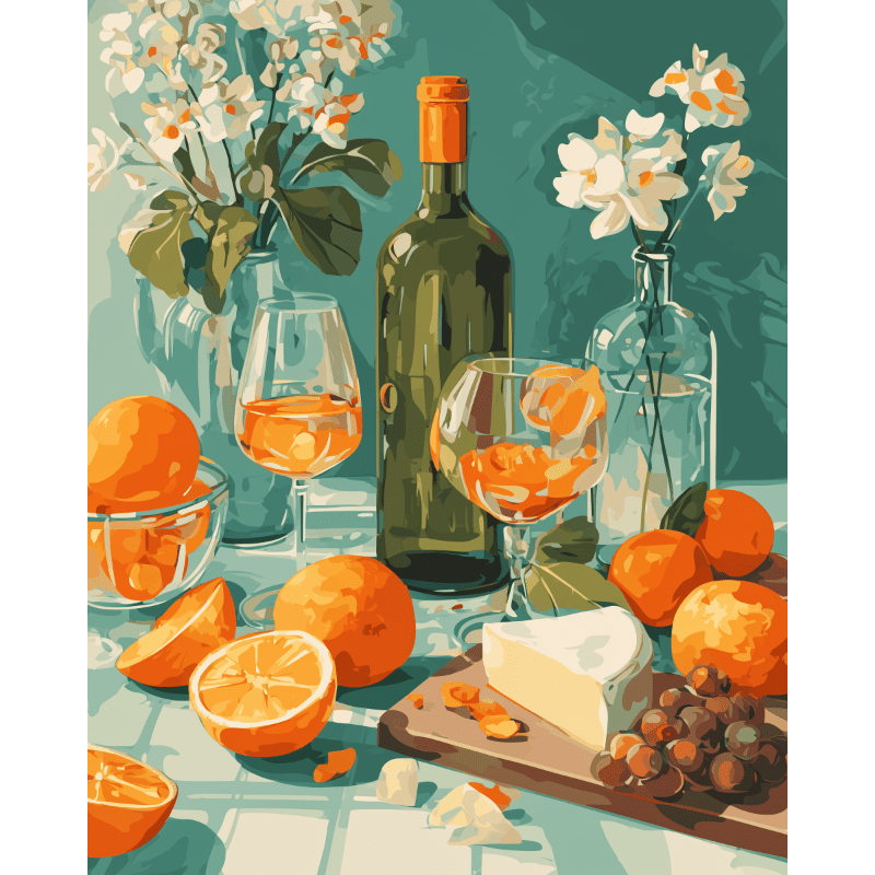 Golden slices | Paint by Number- Paint by Numbers