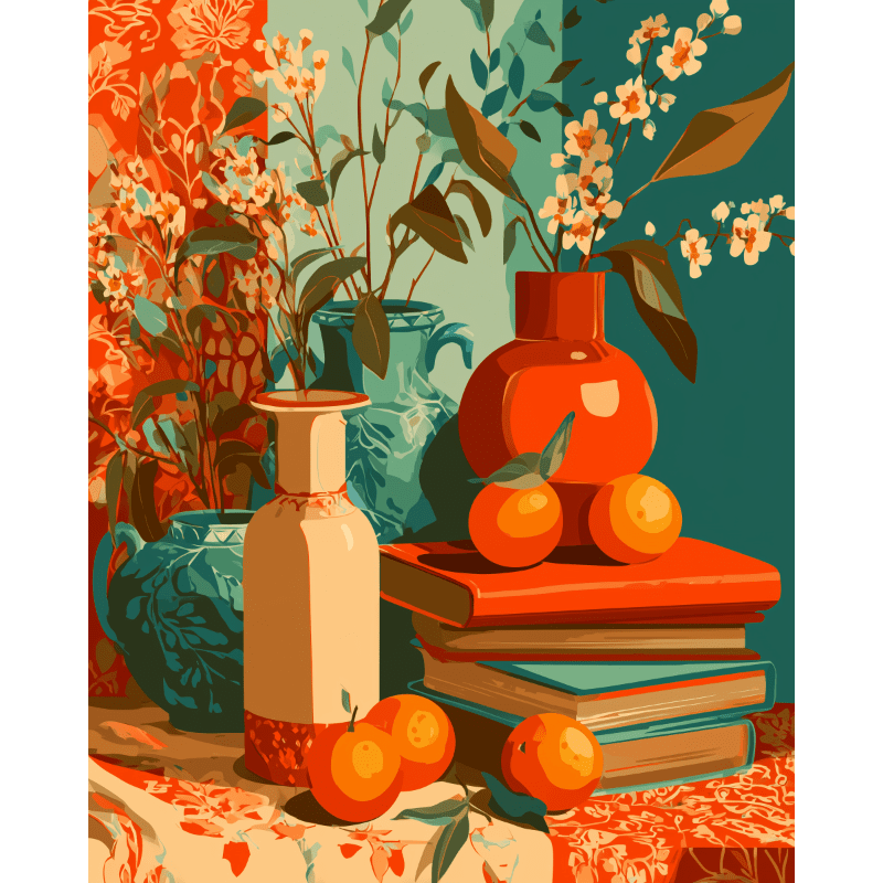 Vivid still life | Paint by Number- Paint by Numbers