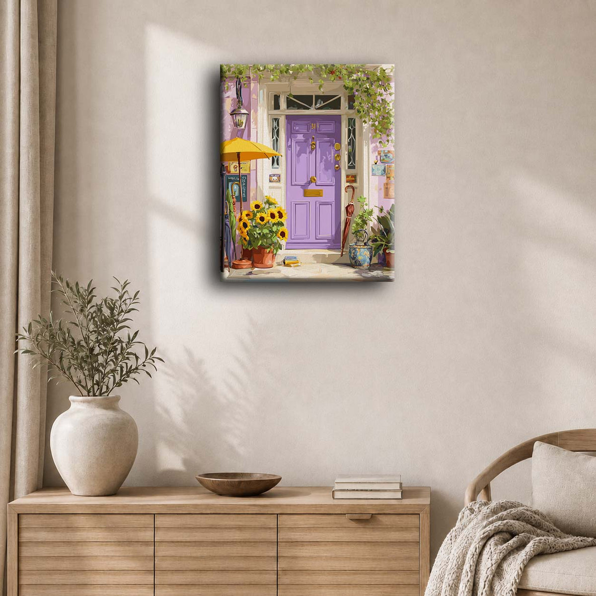 Porte violette | Peinture à numéros