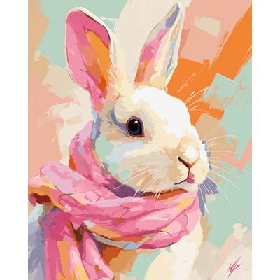 Pastel bunny | Paint by Number