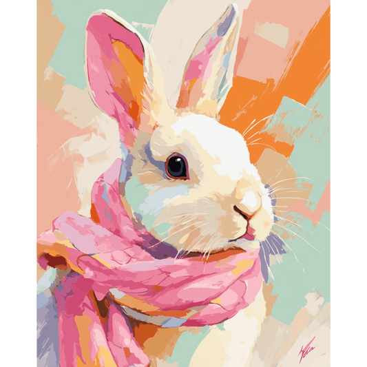 Pastel bunny | Paint by Number- Paint by Numbers