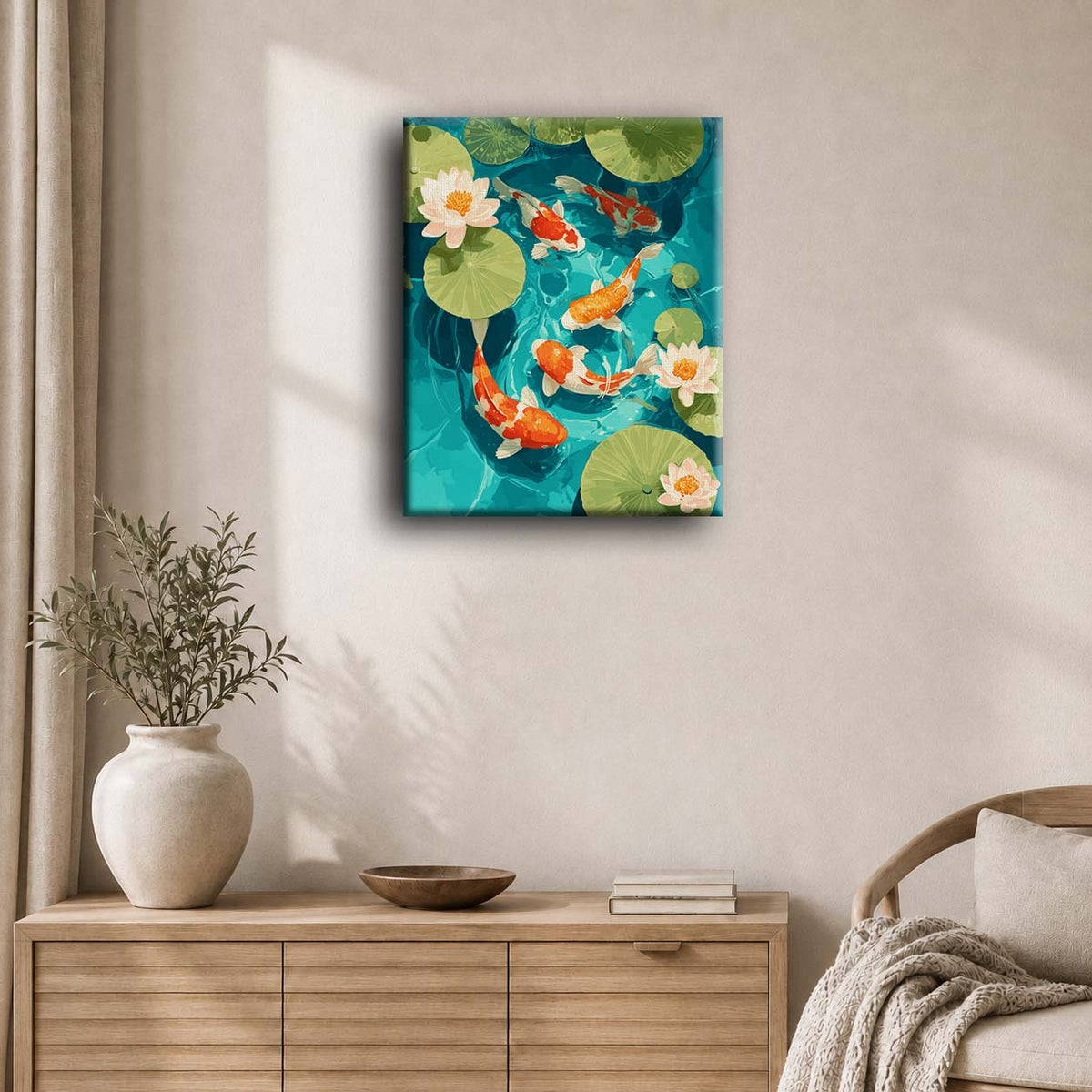 Koi-dam | Maleri etter tall