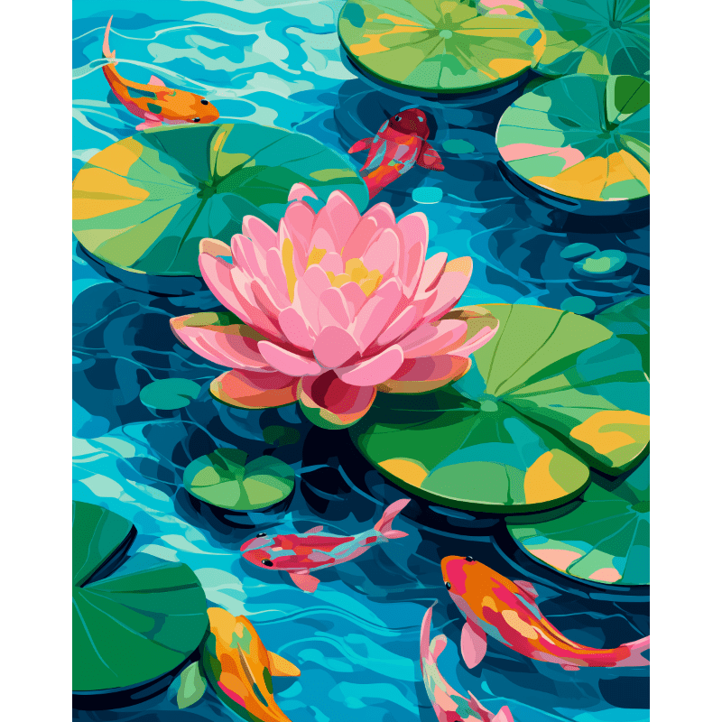 A Lotus bloom | Paint by Number- Paint by Numbers