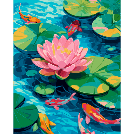 A Lotus bloom | Paint by Number- Paint by Numbers