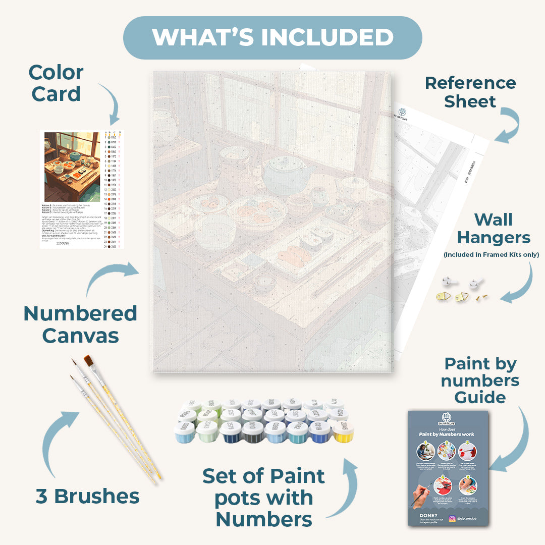 Japanese dinner | Paint by Number