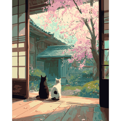 Japanese stillness | Paint by Number- Paint by Numbers