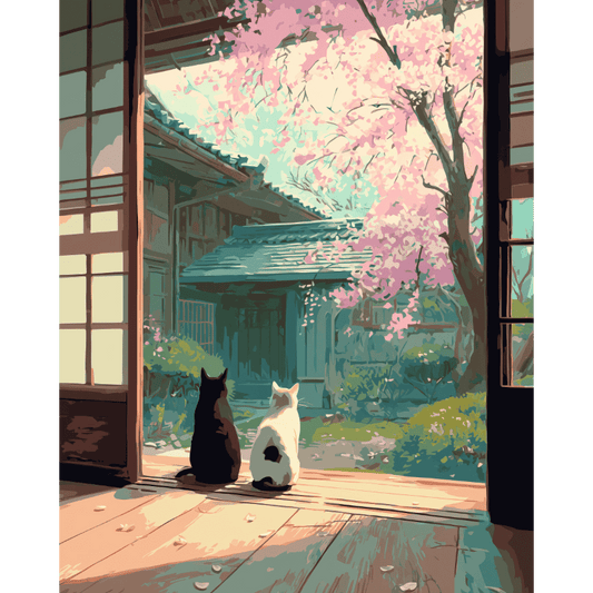 Japanese stillness | Paint by Number- Paint by Numbers