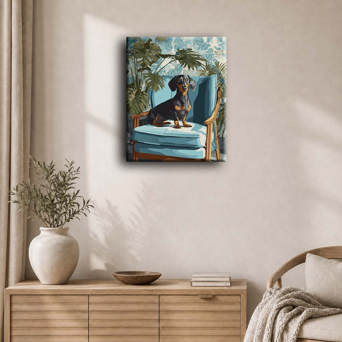 A posing Dachshund | Paint by Number