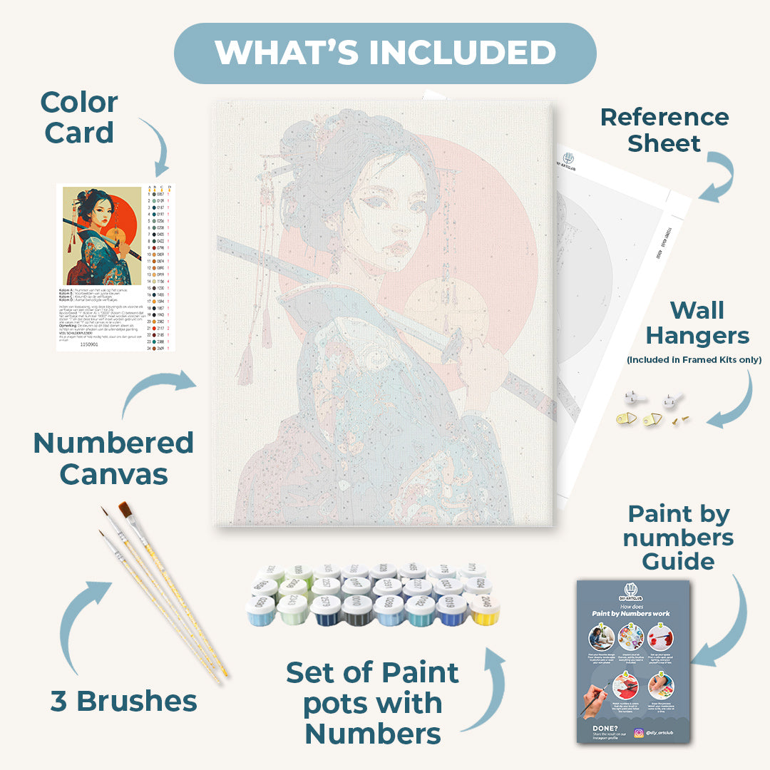 A warrior woman | Paint by Number