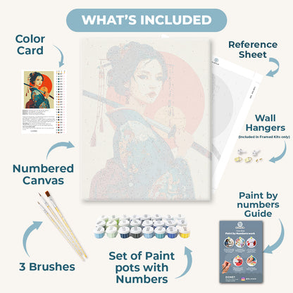 A warrior woman | Paint by Number