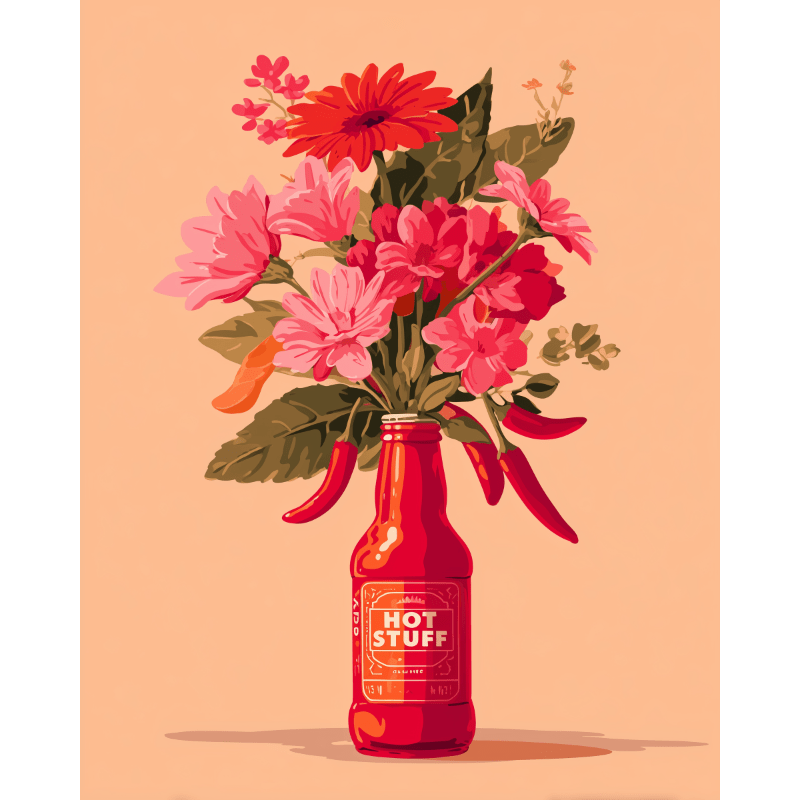 Spicy bouquet | Paint by Number- Paint by Numbers