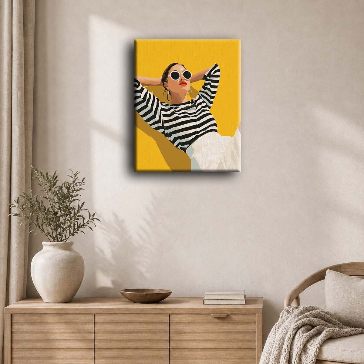 Stylish in stripes | Paint by Number