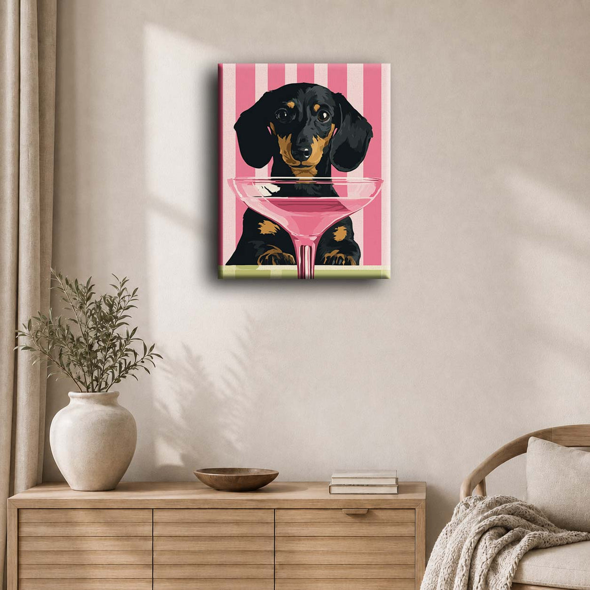 Cocktailhund | Maleri etter tall