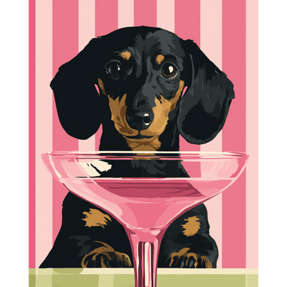 Cocktail dog | Paint by Number- Paint by Numbers