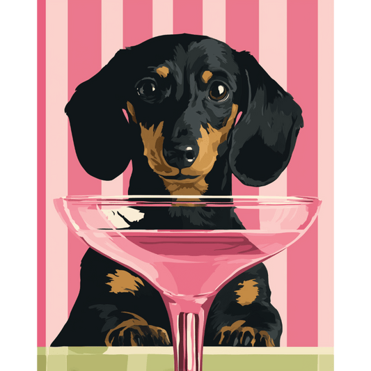 Cocktail dog | Paint by Number- Paint by Numbers