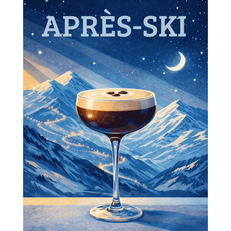 Après-Ski Espresso Martini | Paint by Number- Paint by Numbers