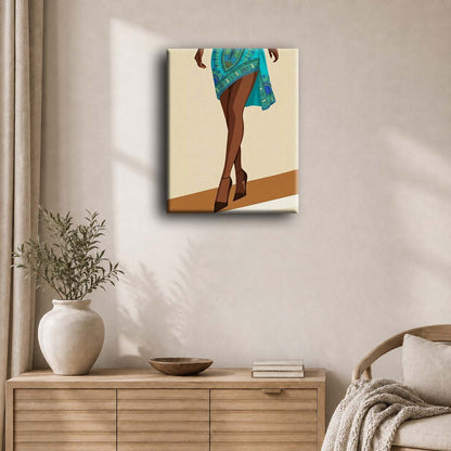 Elegant afrikansk kvinne | Maleri etter tall