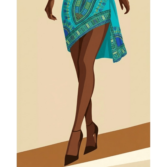 Elegant African Woman | Paint by Number- Paint by Numbers